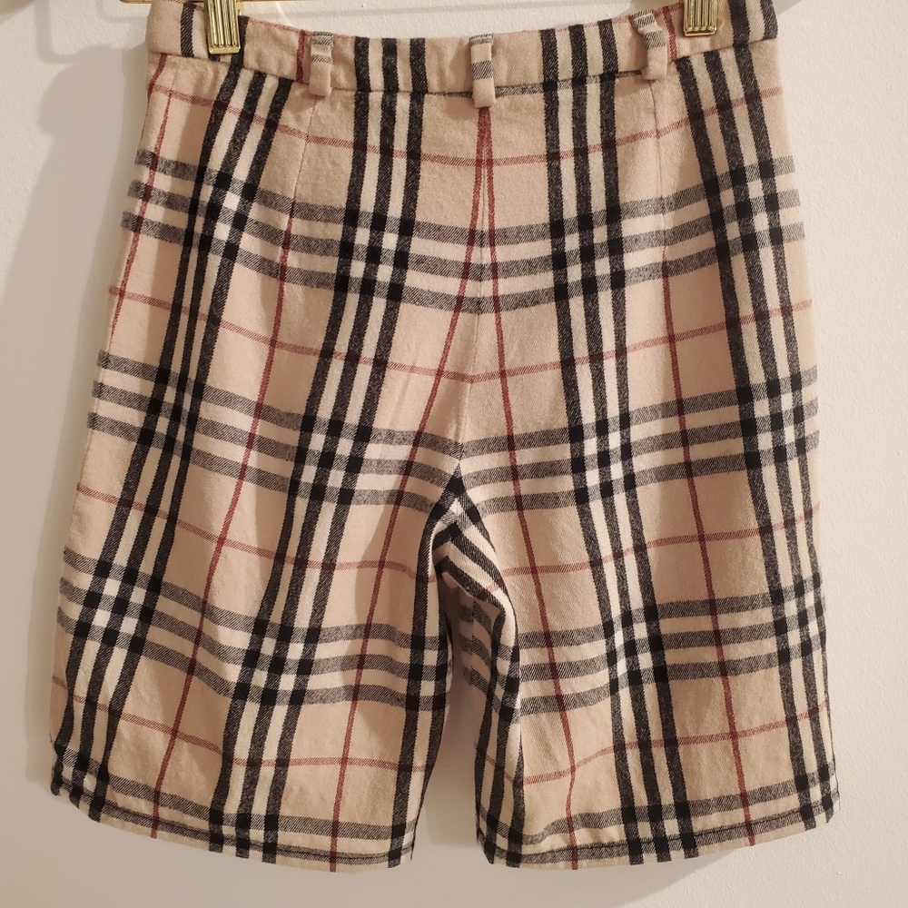 Burberry Nova Check Bermuda Wool Shorts - Picture 2 of 9